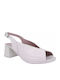 Peep Toe Pantofi cu toc Crema