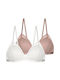 Dorina Women's Bralette Bra Ivory/Dusty Pink