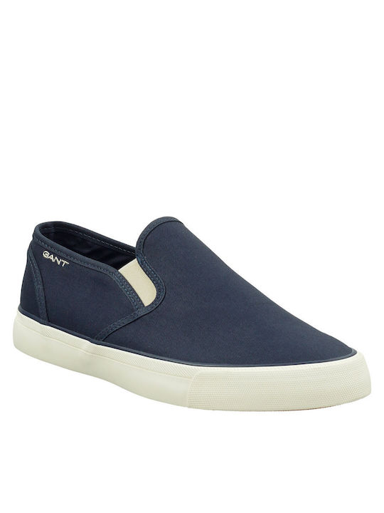 Gant Men's Canvas Slip-Ons Blue 30638883-069