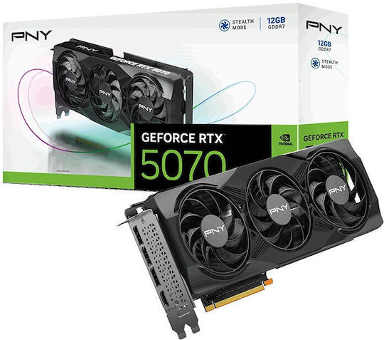 PNY GeForce RTX 5070 12GB GDDR7 Ventilator triplu OC Placă Grafică