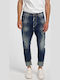Men's Jeans Pants with Slim Fit Blue