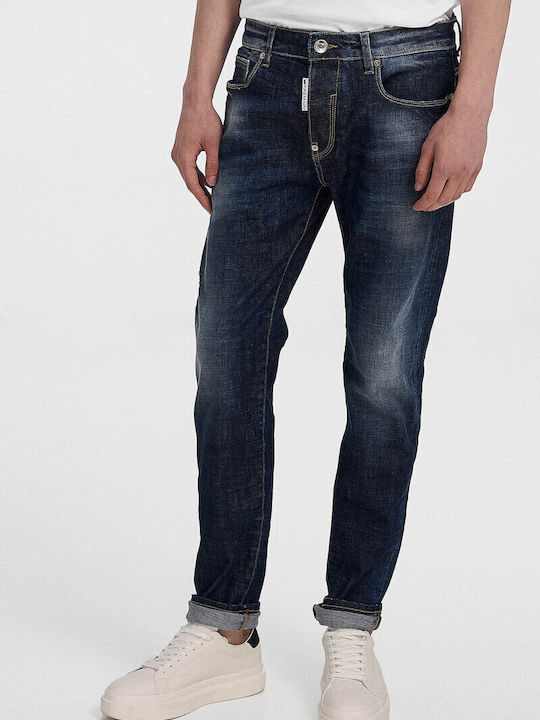 Royal Denim Men's Jeans Pants Elastic with Slim Fit Blue CORTONA