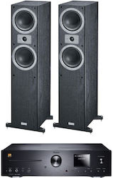 Magnat Soundsystem 2 Tempus 55 + High-End MC 400 ICAN-D149524+D1452101 mit Digitale Medien Player und Bluetooth Schwarz