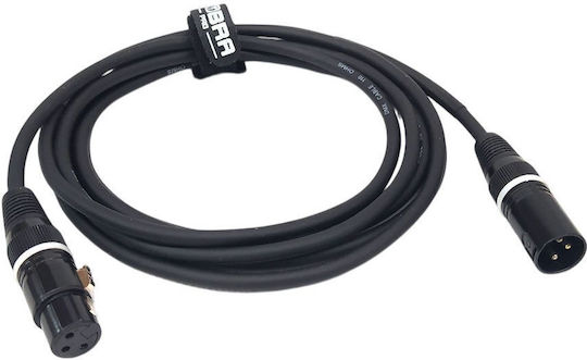Cobra Cable XLR male - XLR female Μαύρο 3m (DMX0-03W)