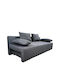 Urban Dreisitzer Sofa Bett mit Stauraum Dunkelgrau 194x93x72cm