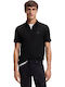 Polo Short Sleeve Black Blouse