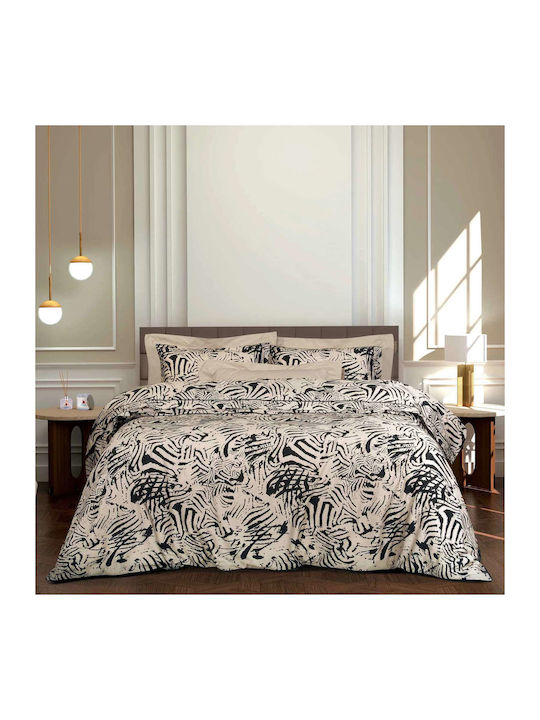 Greenwich Polo Club Sheet Sets King Size 260x280cm. Essential 2270 Black, Taupe 4pcs
