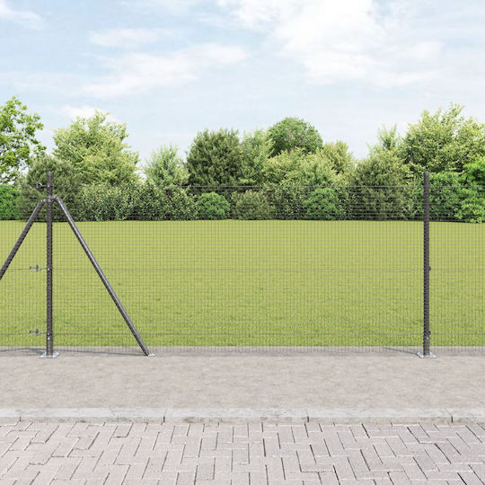 vidaXL Garden Fencing Material 1pcs Gray