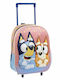 Bluey Ученическа Раница Куфар Основно Розова 25 x 3 x 31см