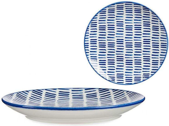 Atmosphera Blue Line Placă Joasă Din Porțelan Albastră 20cm