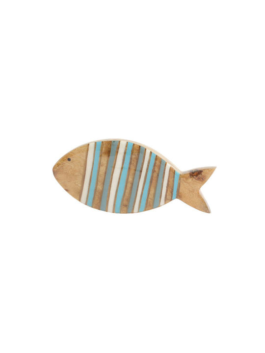Kaemingk Διακοσμητικό Ψάρι από Ξύλο 15x2x15cm