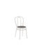 Wien Dining Room Metallic Chair Ecru/black