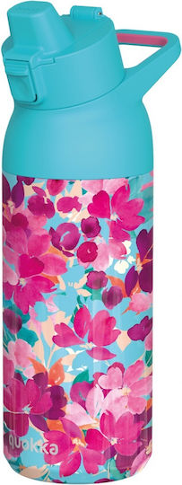 Quokka Kids Water Bottle Thermos Stainless Steel with Straw Non Spill 700ml