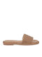 Women's Flat Sandals in Gold Color