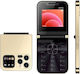 i15 Pro Dual SIM Κινητό με Κουμπιά Χρυσό