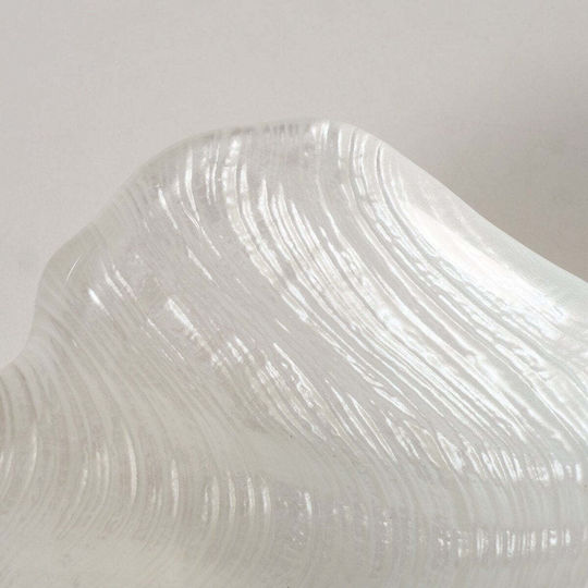 MSA Dekorative Schüssel Glas Weiß 15x12x4cm 1Stück
