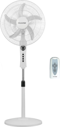 Evivak Ανεμιστήρας Ορθοστάτης 60W Διαμέτρου 45.72cm Λευκός
