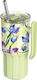 Quokka Handled Tumbler Stainless Steel BPA Free 720ml Green Tea with Straw and Handle