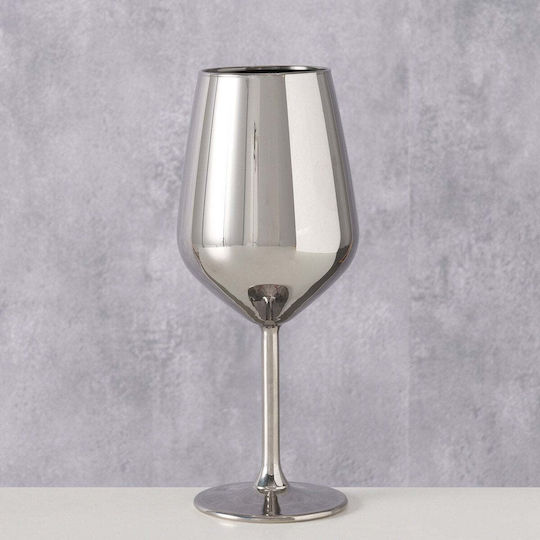 MSA Weißwein Glas Säulenförmig Glas Silber MSA Weißwein Glas Säulenförmig Glas Silber