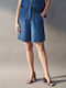Women's Bermuda Shorts Jean Blue Jeans