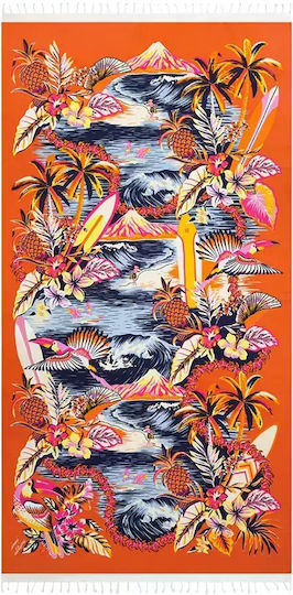 InouI Beach Towel Orange 190x100cm.