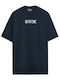 Cotton Division Back To Future Oversize T-shirt Navy Outatime Mbfts015