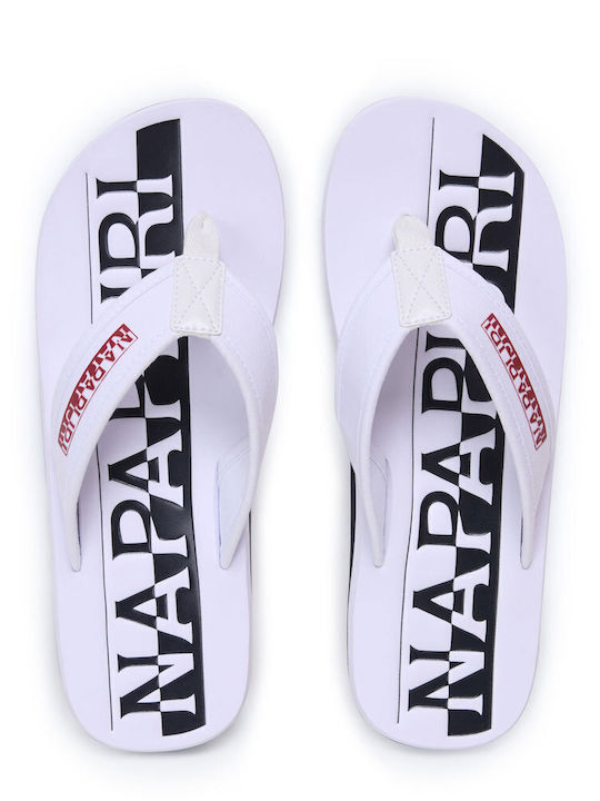 Napapijri Elm Ανδρικά Flip Flops Λευκά