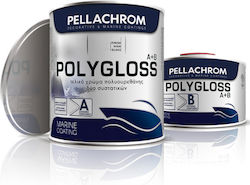 Pellachrom Polygloss A+B Farbe Oberbau Boot 0.7...