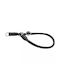 Leather Collar Hunter Training Collar Round Soft Elk 60 L-XL Black