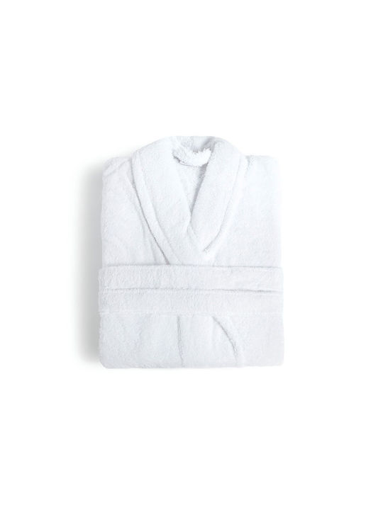Fieldcrest Ultra Soft Bademantel mit Kragen Whi...