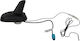 ACV Car Antenna Roof Shark for Radio with Amplifier in Black Color