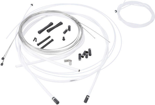 Sram Slickwire Pro Road MTB Спирачен Кабел 016 4mm Вътрешен Външен Комплект Бял