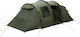 Easy Camp Twin 6 Σκηνή Camping Τούνελ Πράσινη 4 Εποχών για 6 Άτομα 610x240x195εκ.