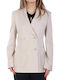 Max Mara Weekend Nervoso Damen Doppelreihiges Blazer Beige
