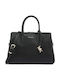 Leather Women's Satchel Bag Black