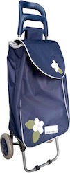 Stoff Einkaufswagen Klappbar Blau 35x35cm