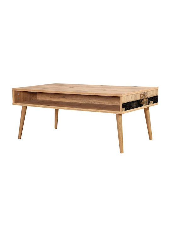 Rectangular Central Coffee Table Viva Wooden Mu...