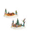 MSA Christmas Illuminated Decorative Village with Battery with Movement 13.5x20x13.5cm.