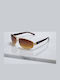 Dasoon Vision Men's Sunglasses with Gold Metal Frame and Brown Lens