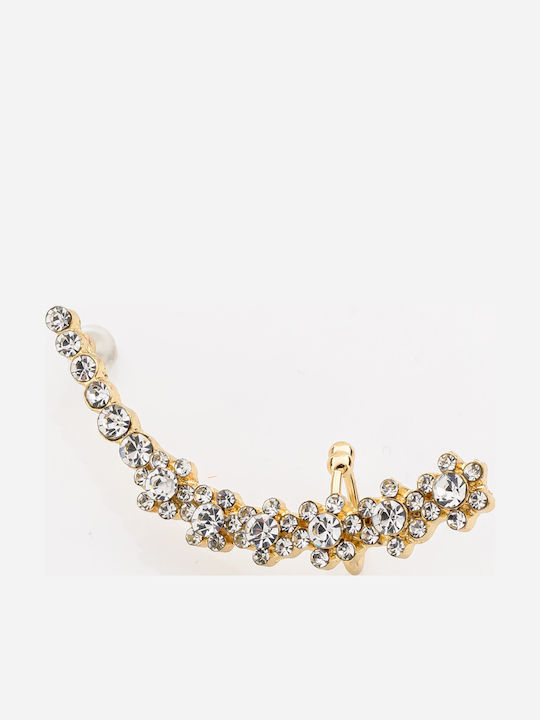 Single Earring Ear Climber Gold Plated