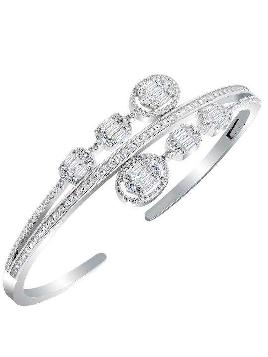 Xrisokosmima Damen Handschellen aus Silber