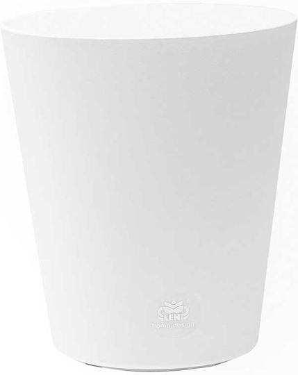 Leni Design Γλάστρα Πλαστική White 13x14.8εκ.