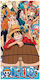 Prosop de plajă pentru copii din microfibră One Piece multicolor 140x70cm