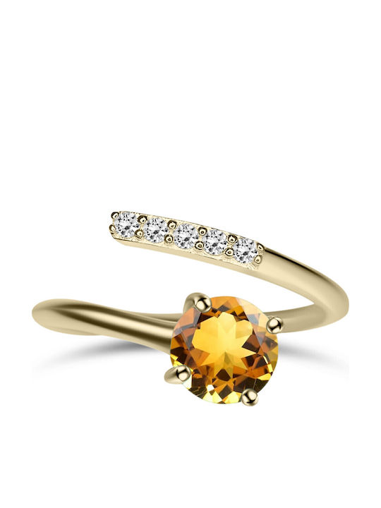 Chrilia Single Stone from Gold 9K