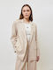 SunsetGo! Damen Blazer Beige