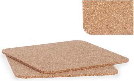 Atmosphera Platzdeckchen Kork Beige 18x18cm 1Stück