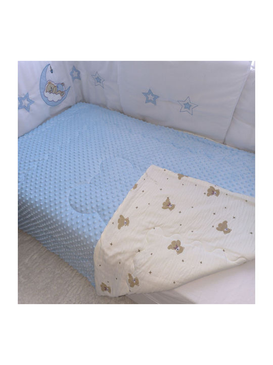 Mia Home Babydecke Blasen Himmelblau 110x140