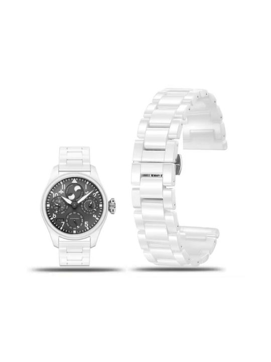 Armband Keramik Weiß (Huawei Watch GT2 / GT3 (42mm) / GT3 Pro (43mm))
