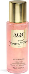Aqc Glow Touch Shimmer Body Mist Pink Shimmer Körperspray Holzig Süßer Duft 88ml