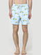 Gustavia Herren Badebekleidung Shorts Hellblau mit Mustern